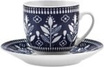 KARACA Peyker Turkish Coffee Cup Set for 6 People - 12 Piece Cups with Saucers - Small Bone China Espresso Set - Ideal for Serving Greek, Arabic Coffee (2.8 fl oz) - Image 9