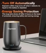 Kepwam Smart Heated Coffee Mug T2-Plus, 20oz Rechargeable Self Heating Coffee Mug with 8-Hour Battery & Temp Control, Perfect Coffee Warmer Gift for Men Women - Image 5