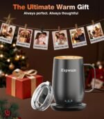 Kepwam Smart Heated Coffee Mug T2-Plus, 20oz Rechargeable Self Heating Coffee Mug with 8-Hour Battery & Temp Control, Perfect Coffee Warmer Gift for Men Women - Image 7