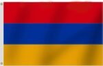 Armenia Flag 3x5 Ft, Longest Lasting Oxford Nylon 210D|Four Rows Stitching Fly Ends|Armenian National Flags Decoration Gift Yard House Banner - Image 2