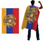 Armenian Coat of Arms Flag Cape 3x5 FT for Independence Day Holiday Costumes Celebrati,150D Premium Polyester,Republic of Armenia Patriotic Flags Costume Cloak. - Image 2