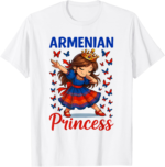 Armenian Princess Dabbing Girl Cultural Dress Souvenir Kids T-Shirt - Image 2