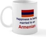 CafePress Happily Married To Armenian Mug 11 oz (325 ml) Ceramic Coffee Mug - Image 2