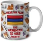 Lotacy Have No Fear The Armenian Is Here 2D Customized Coffee Mug 11oz, Armenia Ceramic Mug, Armenia Souvenirs And Gifts For Men And Women - Image 2