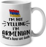 Lotacy I'M Not Yelling I Am Armenian Armenia Ceramic Coffee Tea Mug Cup, Armenian Souvenir and Gifts - Image 2