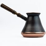Handmade Armenian Coffee Pot Maker 15 Fl Oz - Copper Jazva Ararat Turkish Arabic Greek Cezve Jezve Ibrik Turka Jazve Wooden Handle (5 cup (15 US fl.oz)) Brown - Image 8