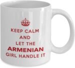 Armenian Mug - Keep calm and let the Armenian girl handle it - Coffee Mug - Unique Gift for Armenian - Image 3