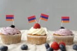 JBCD Armenia Toothpick Flag Armenian Mini Small Cupcake Topper Flags, 200pcs - Image 4