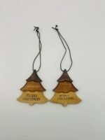 Armenian Wooden Christmas Ornament – Handcrafted Christmas Tree Design – Handmade Holiday Décor – 2.5" to 4.5" Length - NoyArt - Image 5